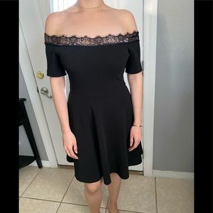 Off the shoulder lace dress